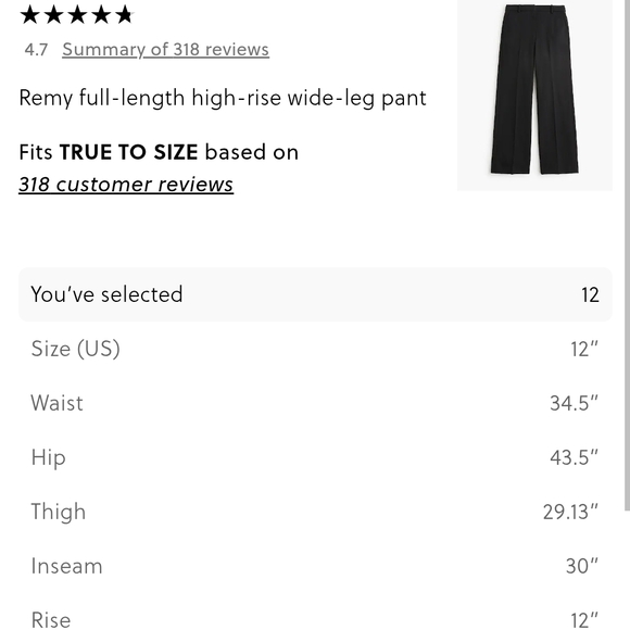 J. Crew Classic Black Women's Trousers - Picture 4 of 6